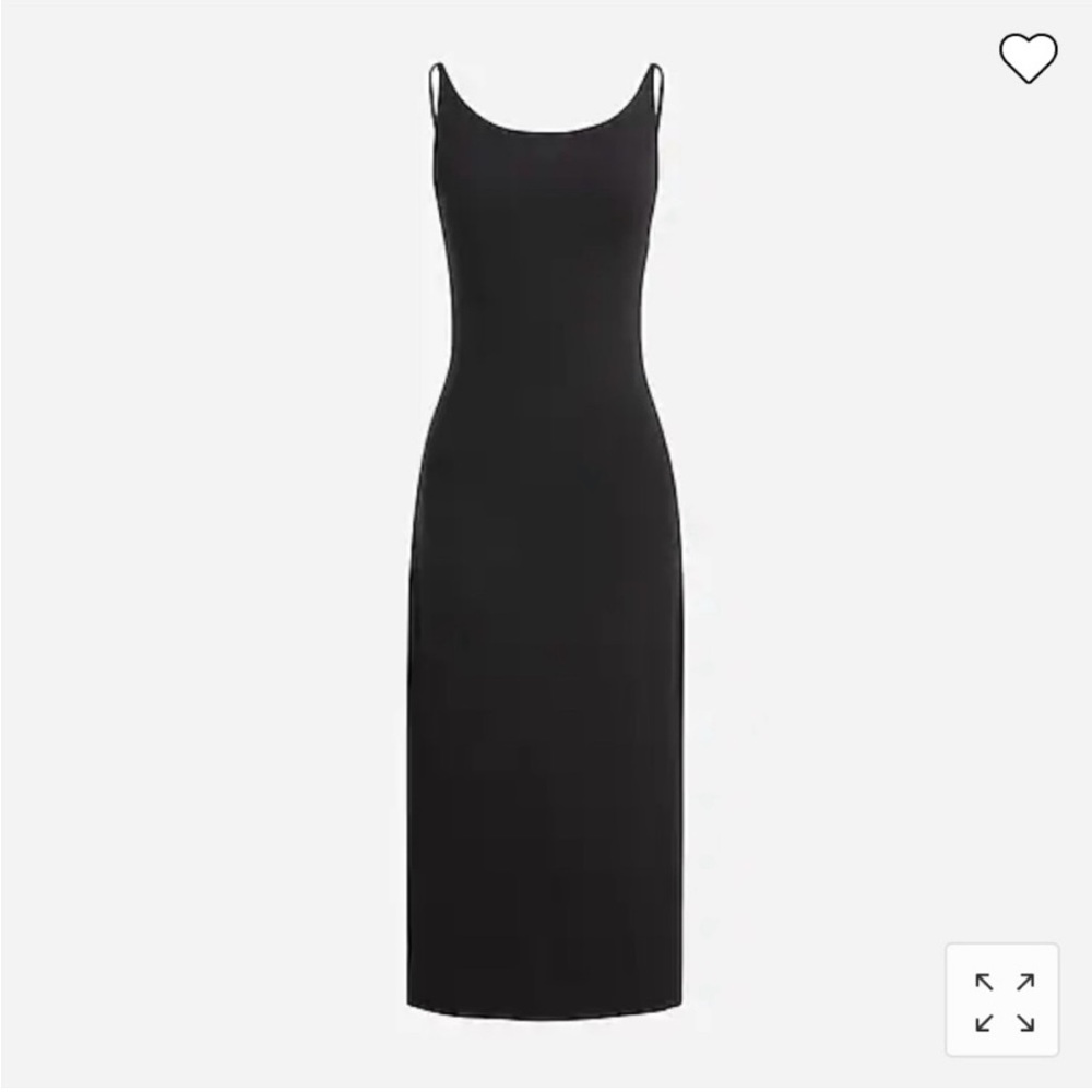 NWT JCrew Formknit Boatneck Midi Dress in Black, Size Small